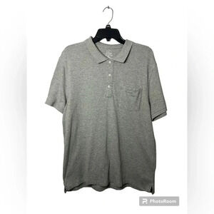 J.CREW mens polo shirt Color Gray size Large